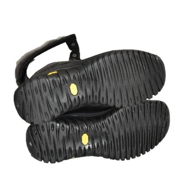 $350 UGG Adirondack Tall Knee Black Leather Suede BOOTS Snow Winter 8.5 (MG18) - Picture 5 of 6